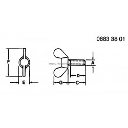 LVA15415 - Knurled Thumb Screw LVA15415