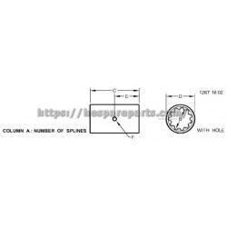 LVU16955 - Splined Coupling LVU16955