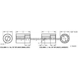 MT7067 - Splined Coupling MT7067