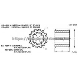 LVU18446 - Splined Coupling LVU18446