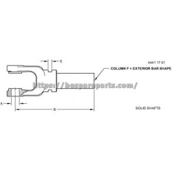 AM100869 - Yoke With Shaft AM100869