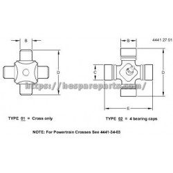 AMT338 - Cross And Bearing Assembly AMT338