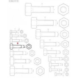 Bolt 7/16 x 3/4 unf - 353557X1 - Bolt 7/16 x 3/4 unf