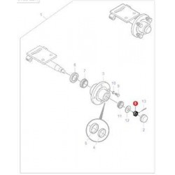 Nut 5/8" UNF Castle - 70917423 - Nut 5/8" UNF Castle